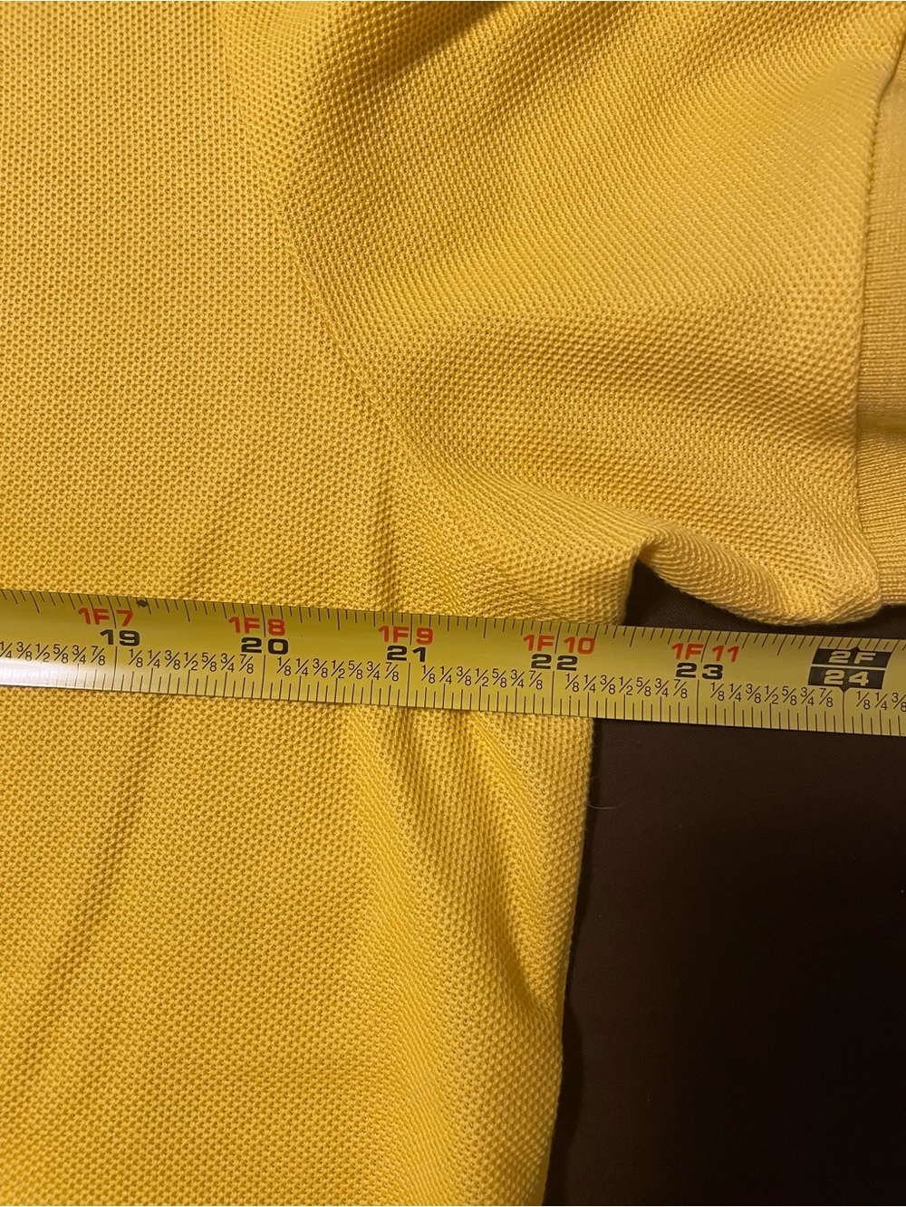 Burberry Yellow Polo with Signature Check Placket Xl - Picture 9 of 10